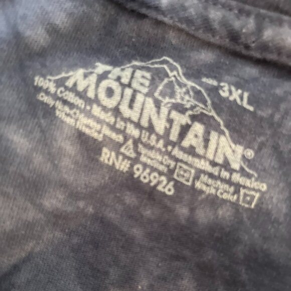 The Mountain Unisex Blue Tie-Dye Zombie Walking Dead Style Tee Shirt Sz 3XL - Picture 7 of 7